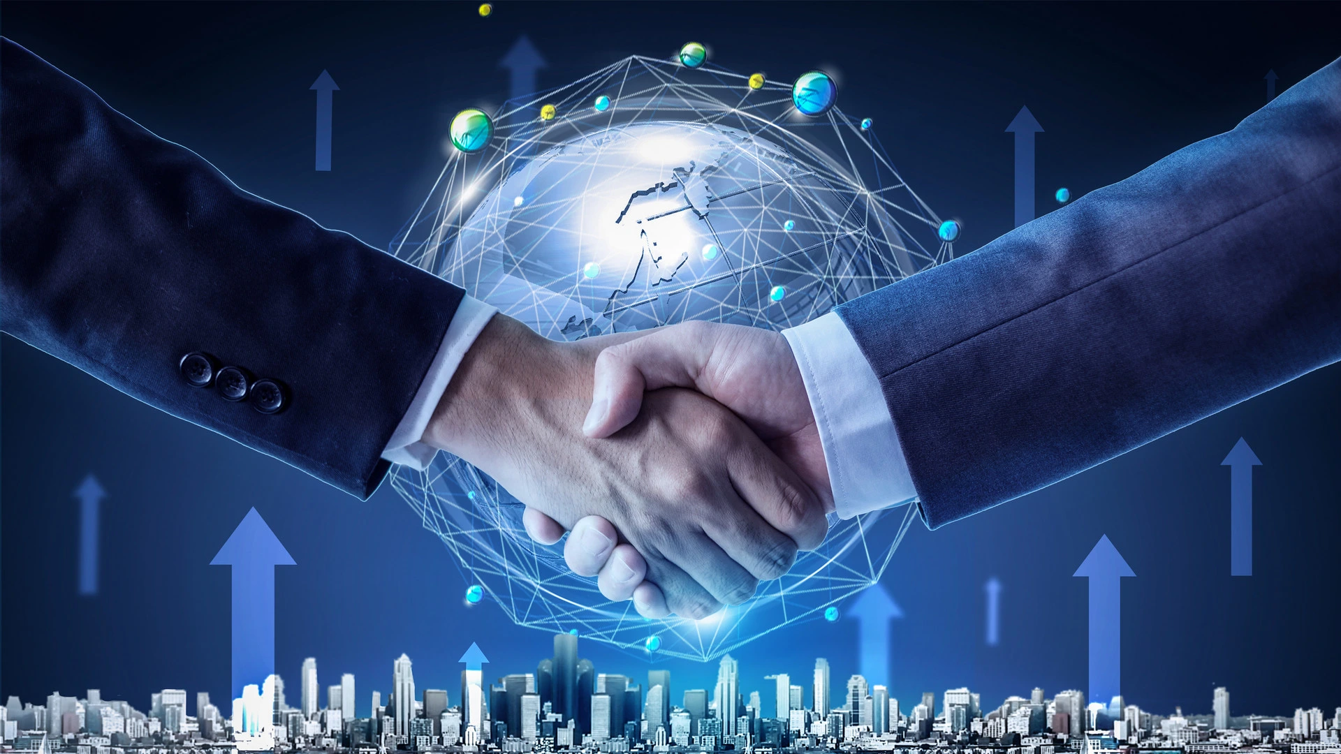 NDSpace-3D-Business-cooperation-win-win-handshake